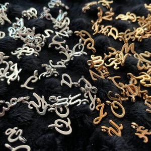 80~Piece, Bulk Lot!  Letter Charms / Pendants ~DIY Jewelry!!