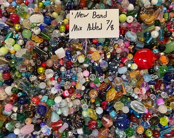 200~* Piece Glass Assorted Loose Beads **7oz+**Bulk Mixed Lot #1 Craft Jewelry!!
