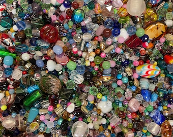 2 Pounds!+ **~ Piece Glass Loose Beads* Bulk Mixed Lot #3 Craft Jewelry!!!!