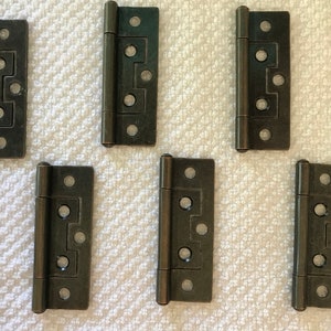 Non-mortise Hinges!! ~New~ Antique Copper - 2-1/2&quot; (6) Hinges W/ screws!!!!