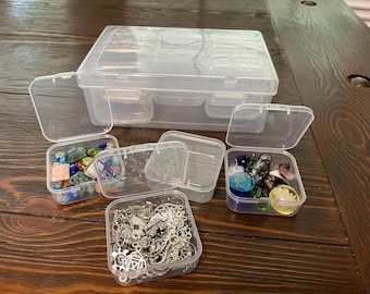 Storage Box With 15 Removable boxes, Plastic Transparent Organizer Case- Beads, Crafts, Jewelry!!!