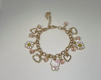 Hello Kitty~ Cute Cat Charm Bracelet~ Anime Sanrio~ Single Chain! You Choose!!!