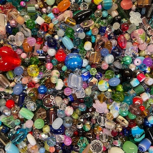 200~* Piece Glass Assorted Loose Beads **7oz+**Bulk Mixed Lot #2 Craft Jewelry!! image 8