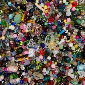 200 Piece Glass Assorted Loose Beads 7ozBulk Mixed Lot 1 Craft Jewelry immagine 7