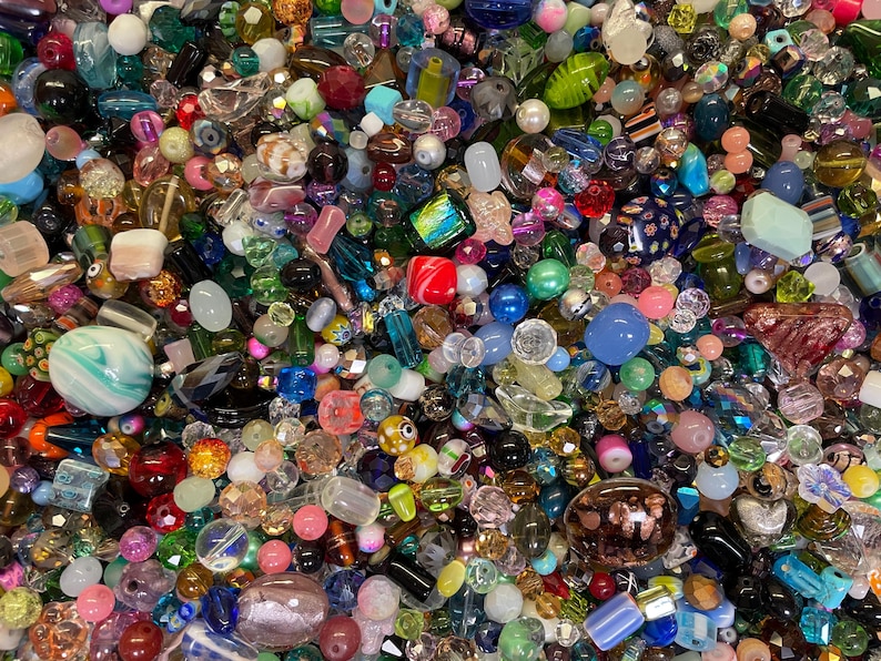 200~* Piece Glass Assorted Loose Beads **7oz+**Bulk Mixed Lot #2 Craft Jewelry!! image 10