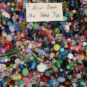 200~* Piece Glass Assorted Loose Beads **7oz+**Bulk Mixed Lot #2 Craft Jewelry!! image 1