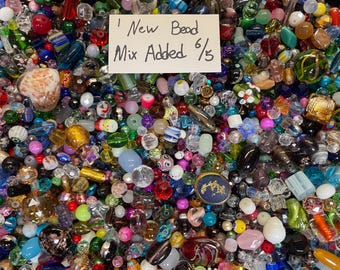 200~* Piece Glass Assorted Loose Beads **7oz+**Bulk Mixed Lot #1 Craft Jewelry!!
