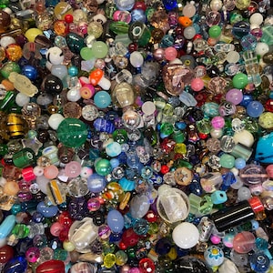 200~* Piece Glass Assorted Loose Beads **7oz+**Bulk Mixed Lot #2 Craft Jewelry!! image 4