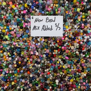 200g~* Small Glass Assorted Loose Beads**7oz+**Bulk Mixed Lot #6 Craft Jewelry!!!~ 1-6mm!!!