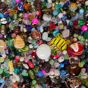 2 Pounds!**~ Piece Glass Loose Beads* Bulk Mixed Lot #3 Craft Jewelry!!!!