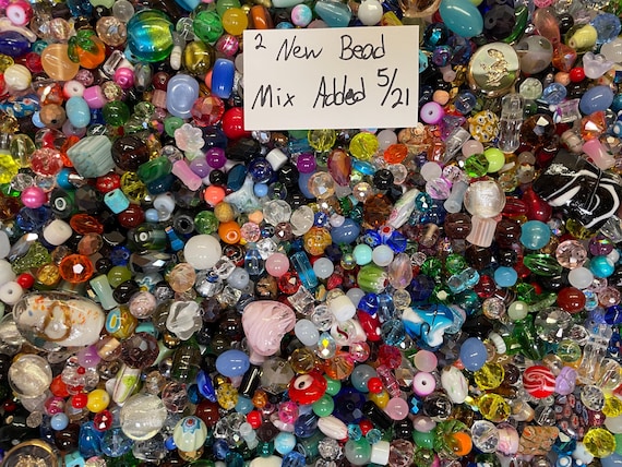 200~* Piece Glass Assorted Loose Beads **7oz+**Bulk Mixed Lot #2 Craft Jewelry!!