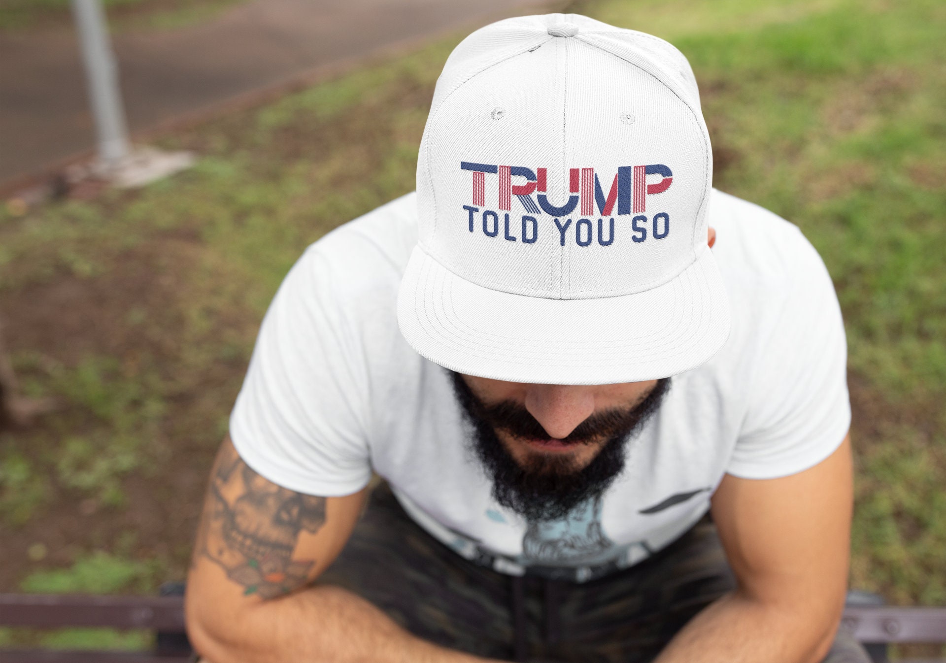 button meme generator trump hat