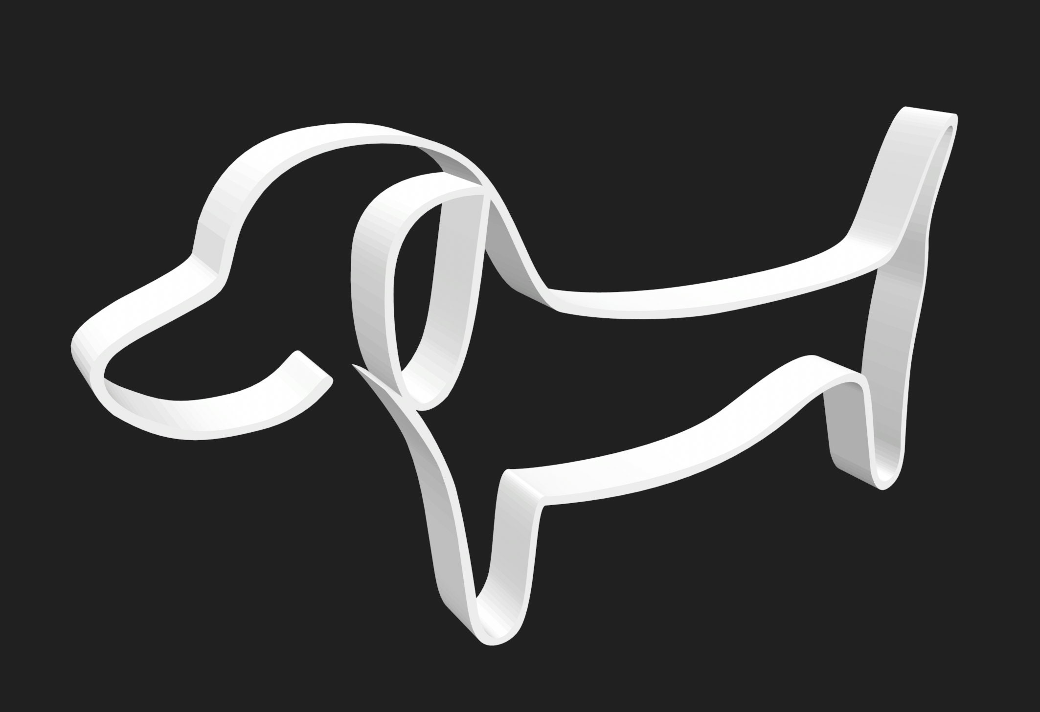 Dachshund Minimalist Art Sculpture - Etsy