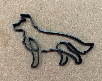 Border Collie Minimalist Sculpture - 3D Printed Artwork Decoration