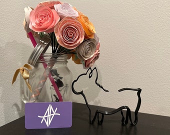 Scultura minimalista Bulldog francese