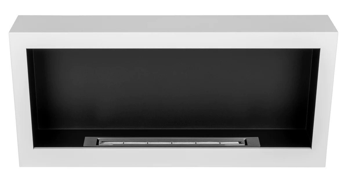 Bioethanol Fireplace Bioethanol Wall Fireplace White 90 X Etsy