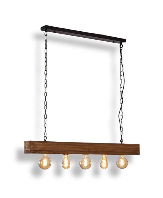 Wooden Pendant Lamp Vintage Ceiling Lamp Hanging Lamp in