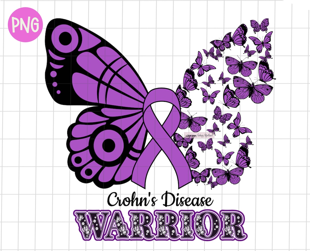 Crohn's Disease Warrior Png, Crohn's Disease Butterfly Png, Crohn's ...