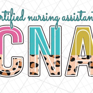 certified nursing assistant half leopard Png, CNA leopard sublimation download, CNA cheetah png print file, CNA life leopard png