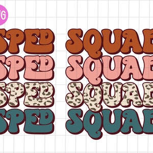 Sped Squad Sublimation Png, Sped Team Png, Sped Squad T-shirt Png, Wavy Stacked Png, Sped Squad Leopard Png, Sublimate Design Download