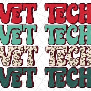 vet tech leopard retro png, Veterinarian leopard sublimation, Veterinarian Assistant cheetah png, Vet Assistant png, Retro Christmas png