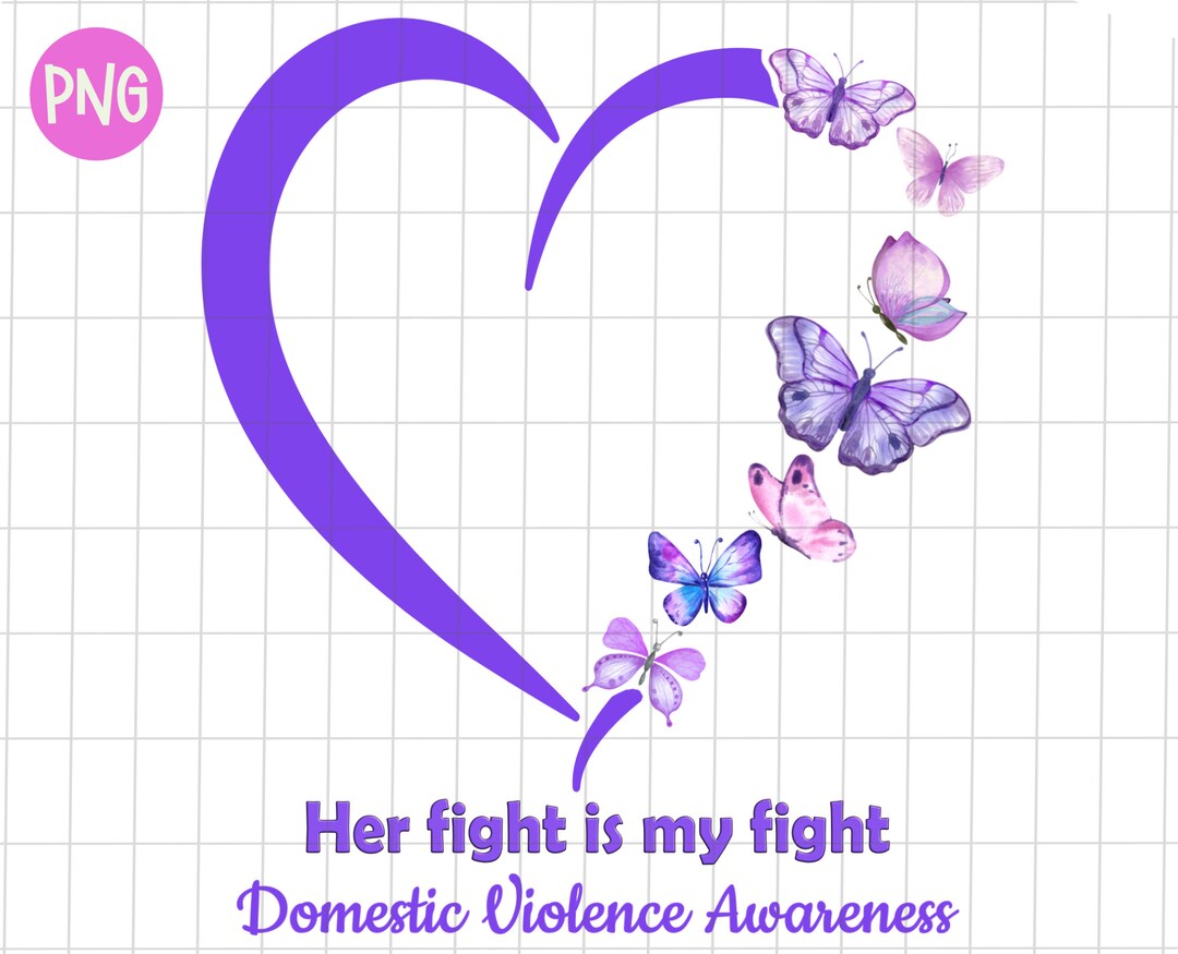 Domestic Violence Awareness Png, Domestic Violence Purple Heart Png