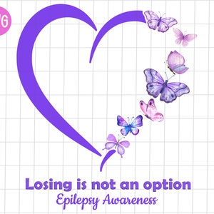 Epilepsia perder no es una opción png, sublimación de mariposa de conciencia de epilepsia, epilepsia corazón púrpura png, epilepsia mariposa púrpura png