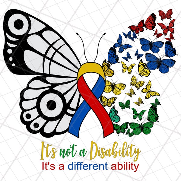 Disability awareness png, Disability awareness butterfly sublimation, Neurodivergent butterfly png, Disability awareness cool quotes png