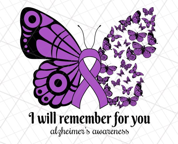 Alzheimer's Awareness Shirt Alzheimers Purple Butterflies Alzheimer's Awareness Shirt Alzheimers Purple Butterflies