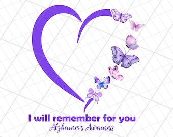 Alzheimer&#39;s awareness png, Alzheimer&#39;s awareness butterfly sublimation, Alzheimers purple heart png, Alzheimer&#39;s Dementia Warrior png