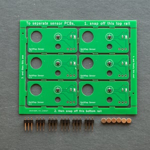 Splitflap sensor kit v2 (6x, with magnets and headers)