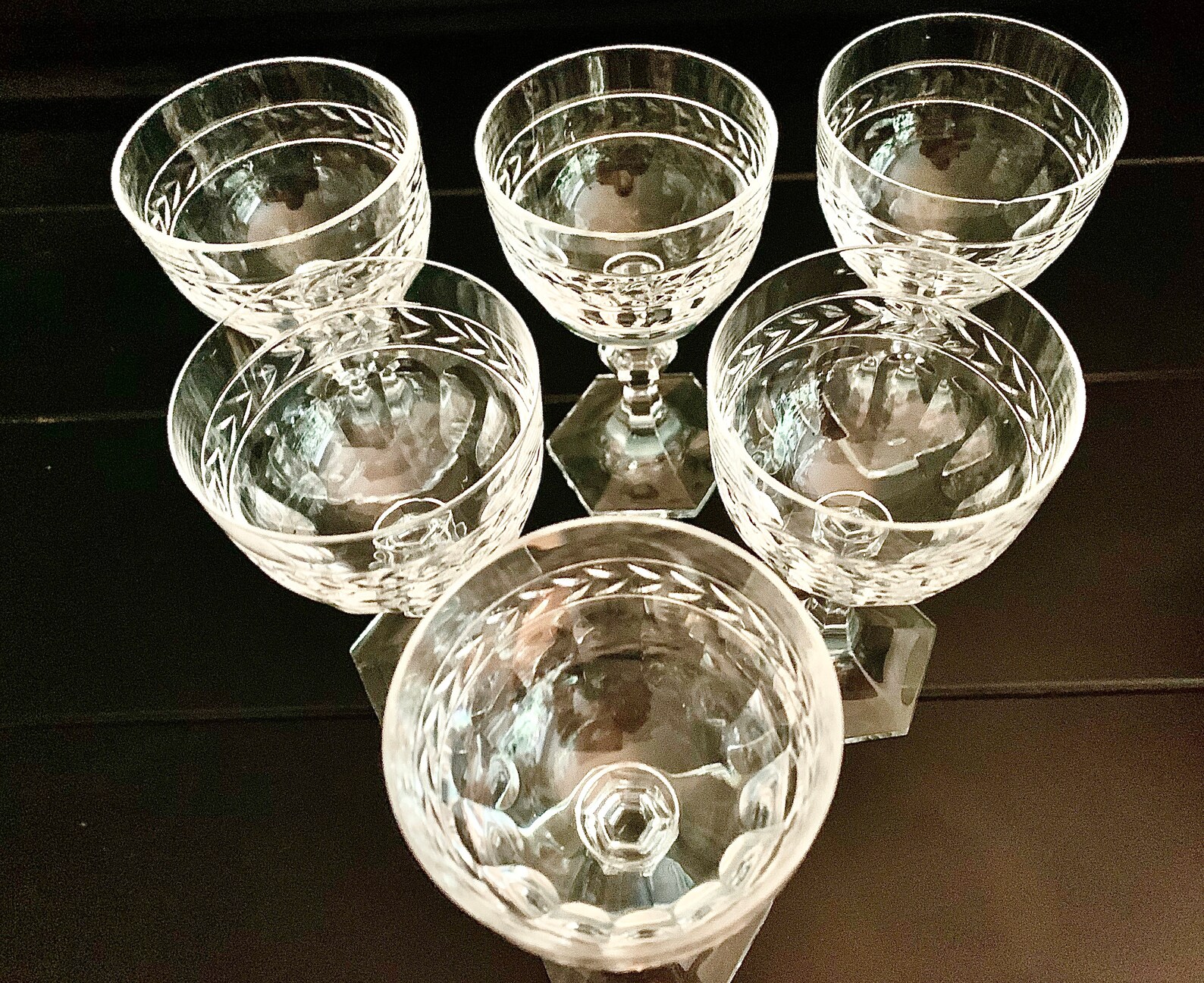Villeroy & Boch crystal glasses desiree vintage 5 crystal Etsy