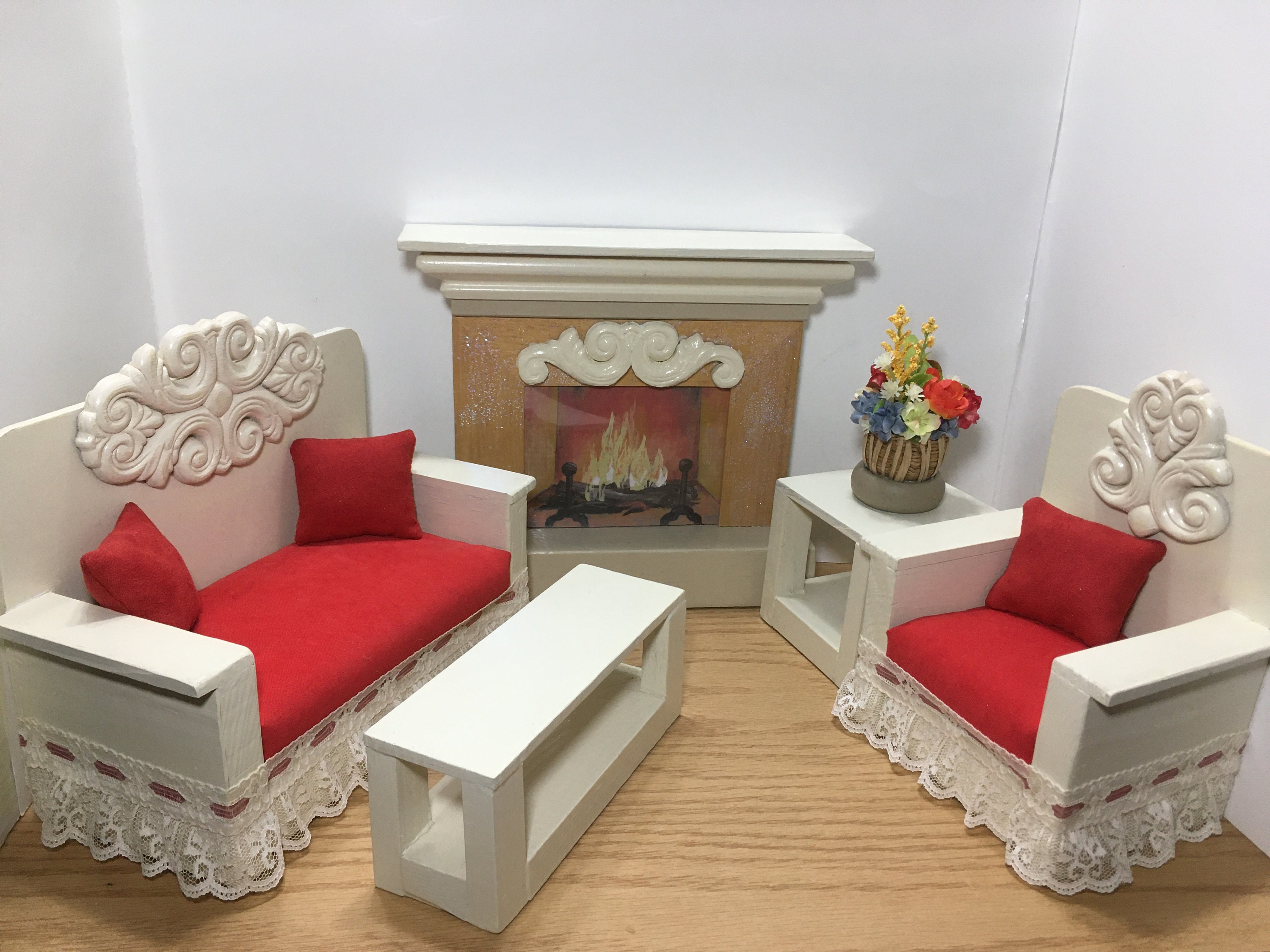 Full Set Living Room Barbie size doll furniture 16 scale. Etsy