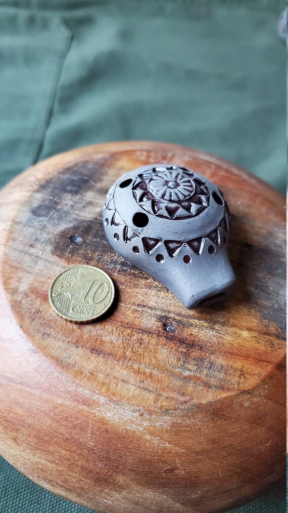 Ceramic Ocarina Clay Whistle Pottery Gift Handcrafted Musical Etsy