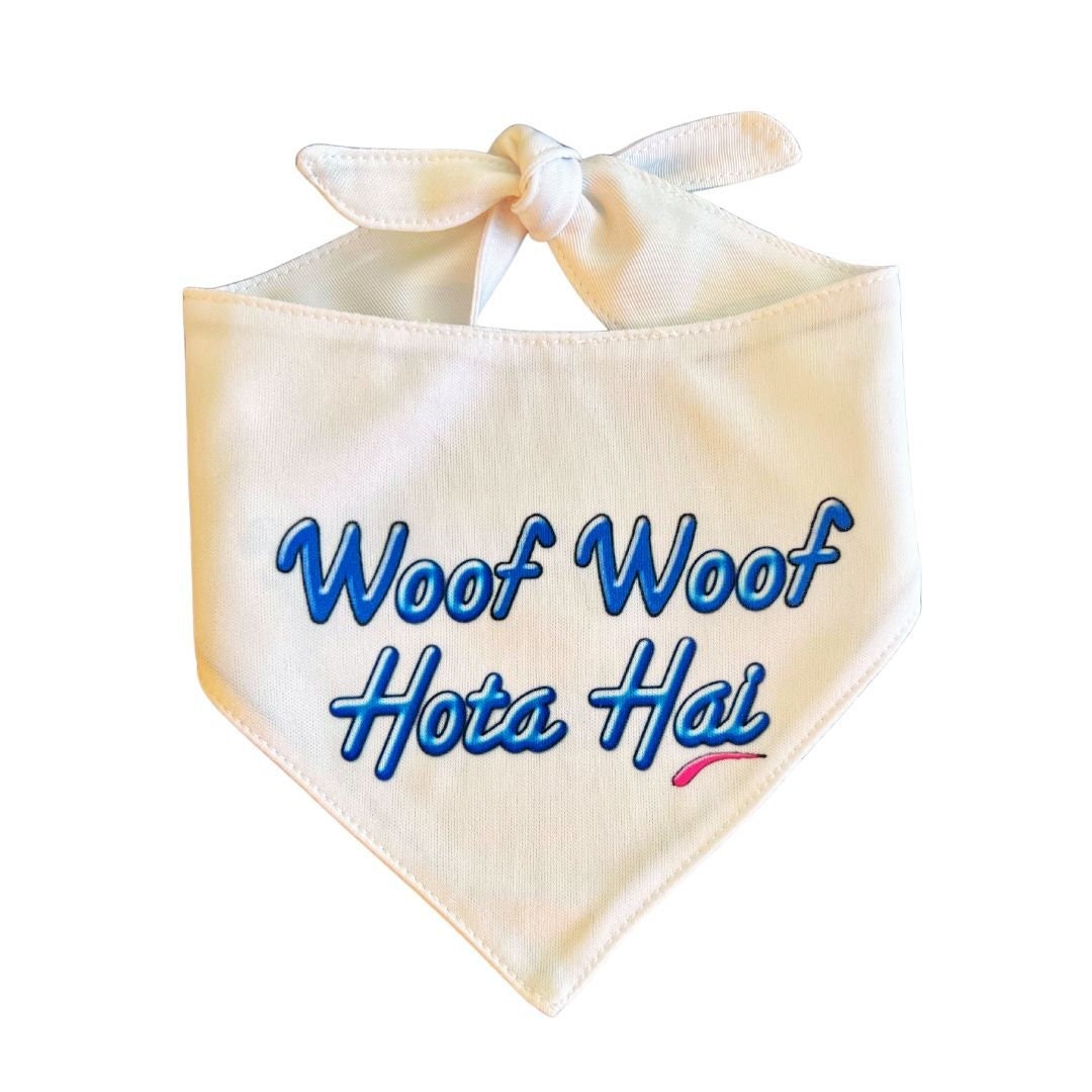 Bollywood Doggy Bandana Woof Woof Hota Hai Etsy