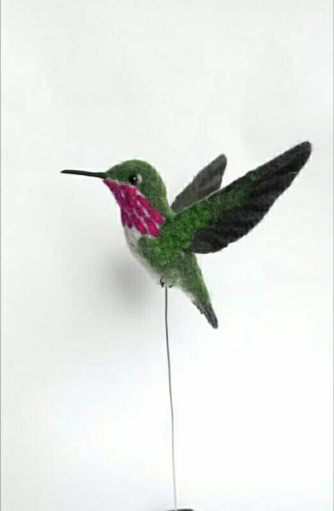 Needle Felted Hummingbird Felted Birds Needle Felted Bird Etsy