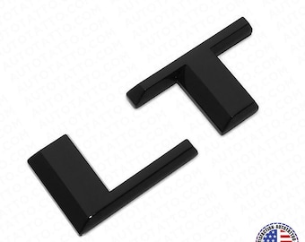 Gloss Black LS Emblem Badge For 2007-2013 Chevy Silverado Tahoe Suburban - 3D ABS Nameplate