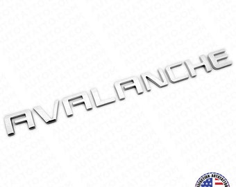 For Chevy Avalanche Door / Tailgate Badge 3D Logo Emblem Truck OEM Chrome Sport