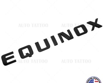 Chevy Equinox Front Door Nameplate Letter Logo Badge Emblem Sport Matte Black