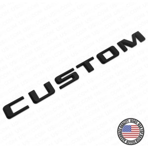 19-21 Matte Black Silverado 1500 Tailgate Custom Letter Logo Emblem Badge Z71