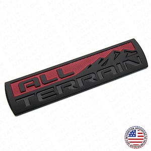 シボレー GMC オールテレイン リアテールゲート レター ネームプレート エンブレム バッジ スポーツ ブラック