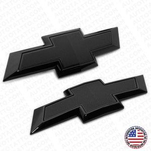 18-22 Chevy Equinox Front Grille & Rear Decklid Emblem Logo Badge Sport Blackout