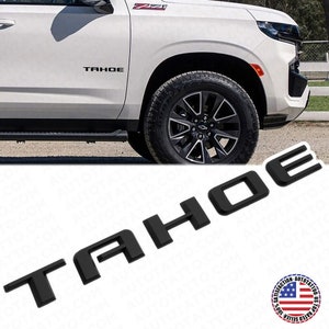 2021+ Chevy Tahoe Matte Black Front Side Door Vehicle Nameplate Emblem Decorate