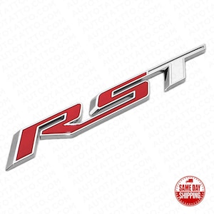 19-22 OEM Chrome Chevy Silverado Tailgate RST Letter Logo Emblem Badge 4x4 Sport