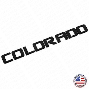 For Chevy Colorado Fender / Tailgate Badge 3D Logo Emblem Truck OEM Gloss Black