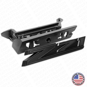 2019-22 Chevrolet Silverado Z71 Front Grille Plinth Nemapleate Emblem Blackout