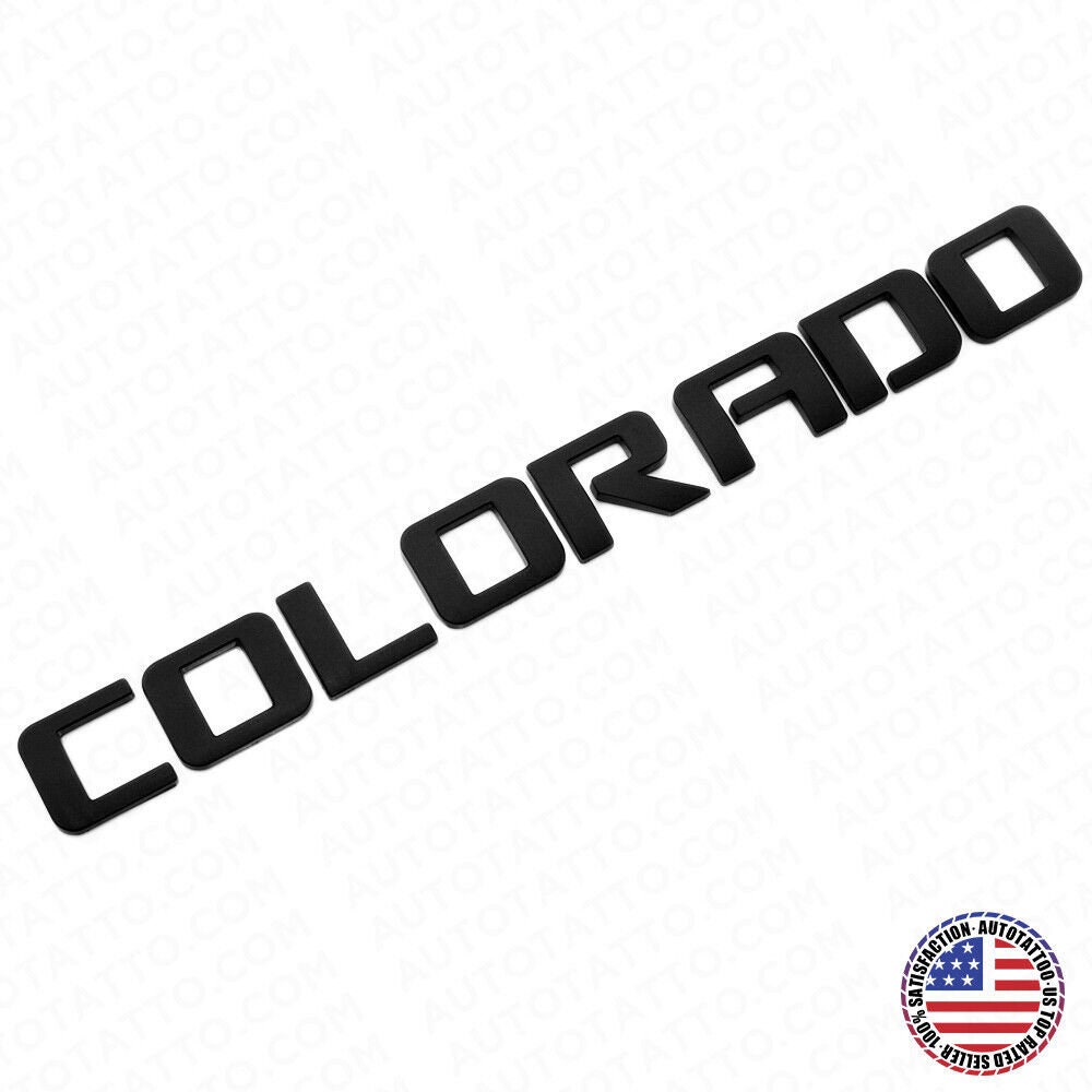6PCS Gloss Black Red Fender Rear ZR2 6.2L Silverado Emblems
