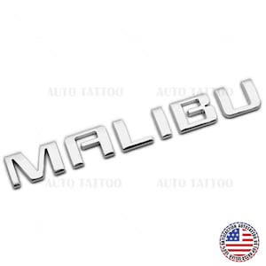 Chevy Malibu Trunk Lid Door Letter Emblem Logo Badge Nameplate OEM Chrome Sport