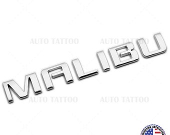Chevy Malibu Trunk Lid Door Letter Emblem Logo Badge Nameplate OEM Chrome Sport