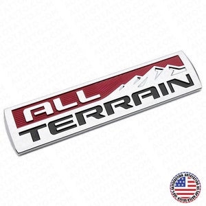 Chevy GMC All Terrain Rear Tailgate Letter Nameplate Emblem Badge Sport Chrome